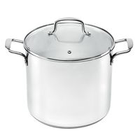 Olla 28 cm tapa vidrio inox