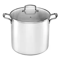 Olla 30 cm inox tapa vidrio