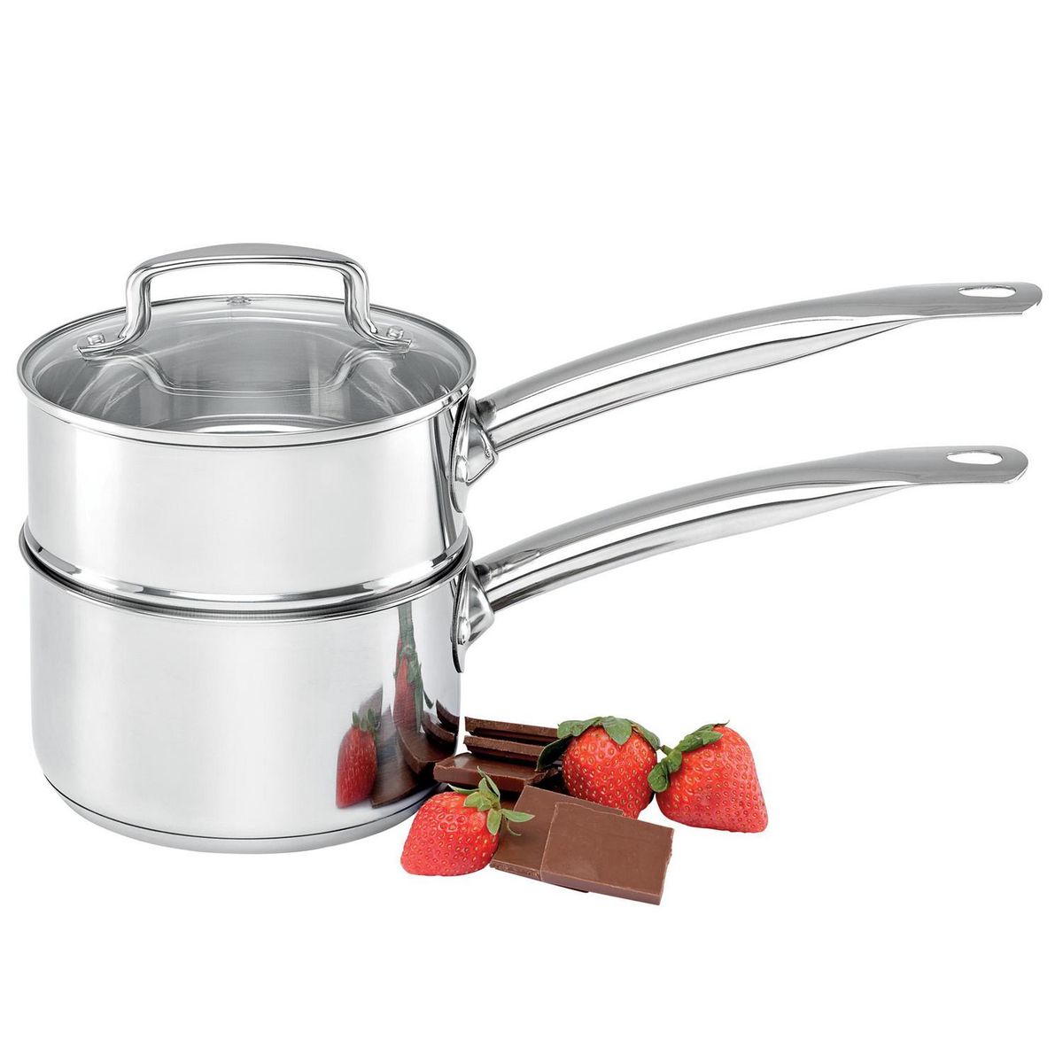 JUST HOME COLLECTION - Cacerola 16 cm con tapa acero inoxidable