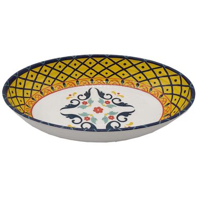 Fuente ovalada artisan 33x23x6,5 cm melamina