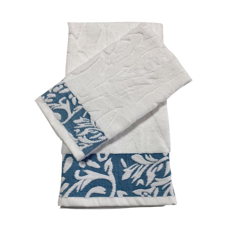 Set toalla cara + manos blanca