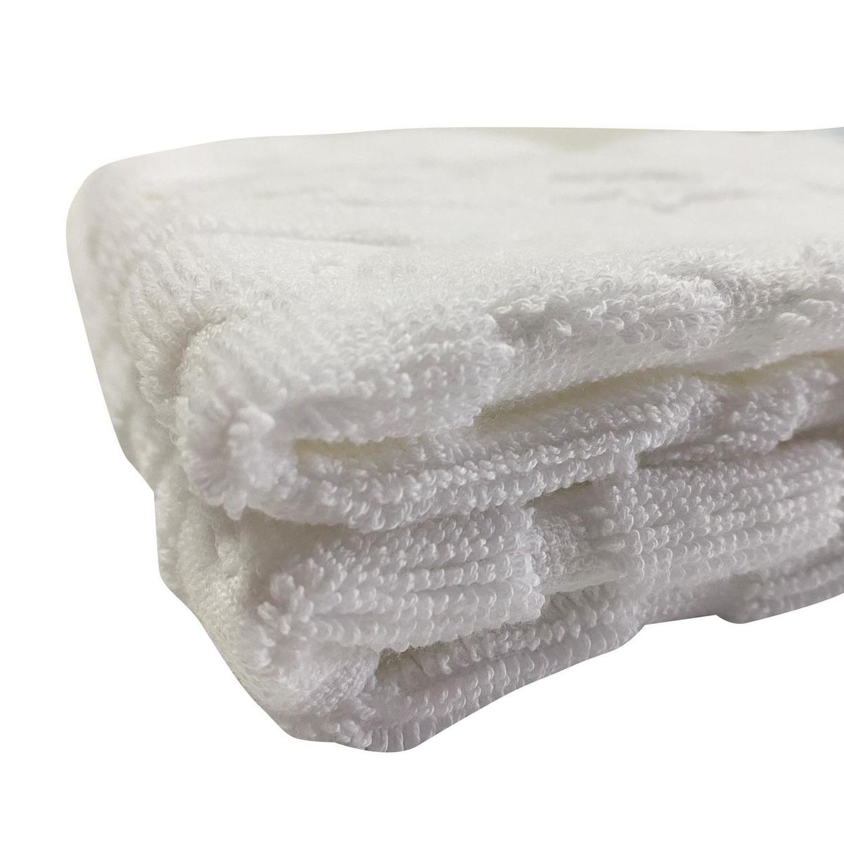 JUST HOME COLLECTION - Set toalla cara + manos blanca