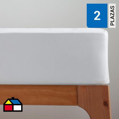 Sbana bajera 300 hilos blanco 2 plazas