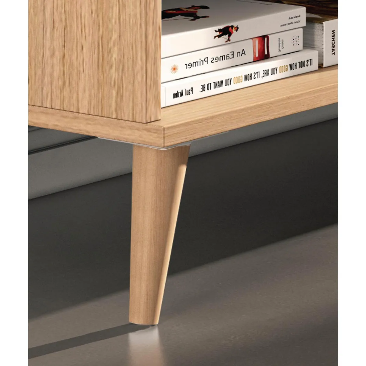 FIXSER - Pata madera conica 150 mm natural