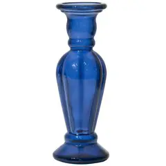 VIDRIOS SAN MIGUEL - Candelabro anadir 30 cm azul