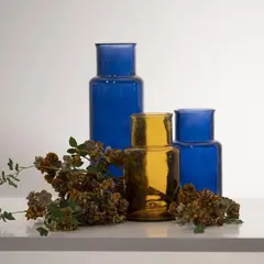 VIDRIOS SAN MIGUEL - Jarrón Noa 45 cm azul
