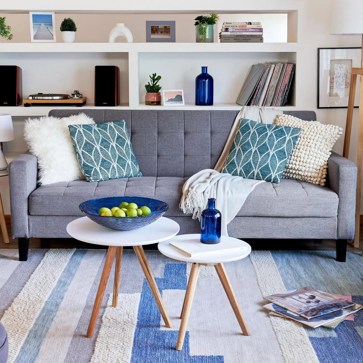 VIDRIOS SAN MIGUEL - Bowl 40 cm azul. Azul