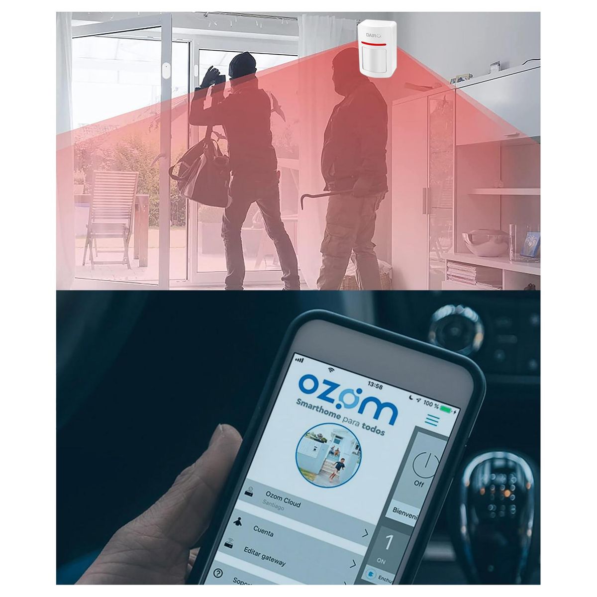 DAIRU - Sensor smart de movimiento