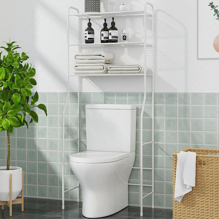 Estante para Baño Melamina 3 Nivel(es) 67x165x32 cm Blanco