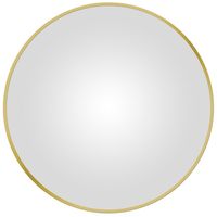 Espejo redondo 100 cm brush gold