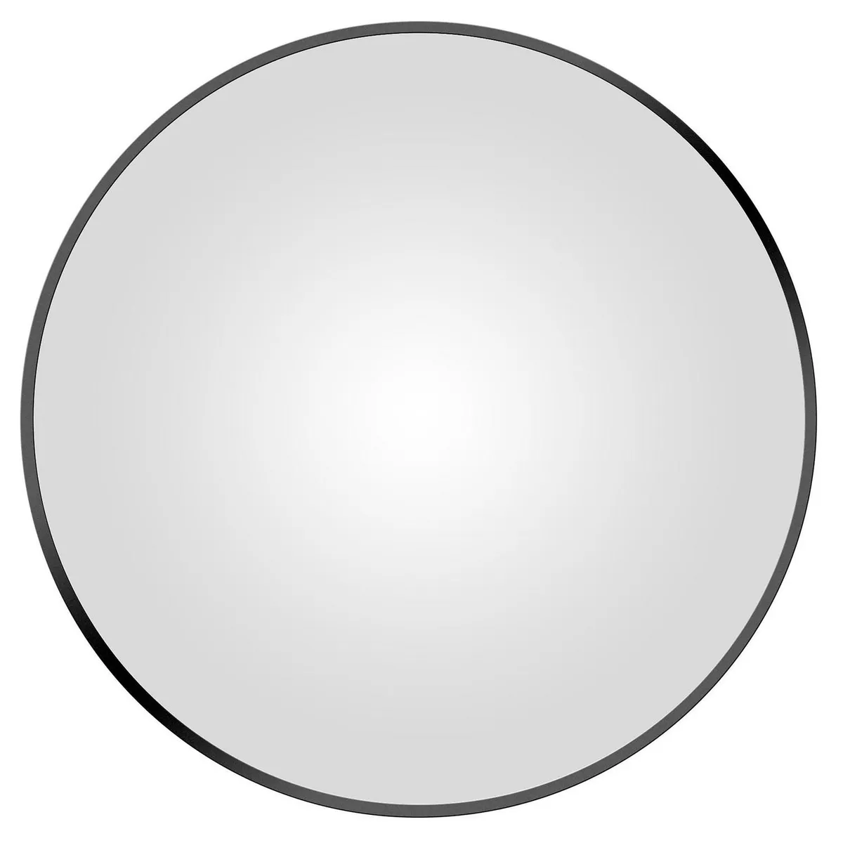 SENSI DACQUA - Espejo redondo 100 cm negro mate