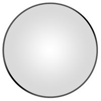 Espejo redondo 100 cm negro mate