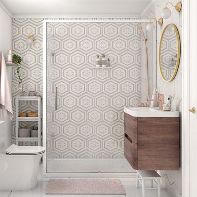 Imagen 2 del producto Espejo redondo 60 cm brush gold