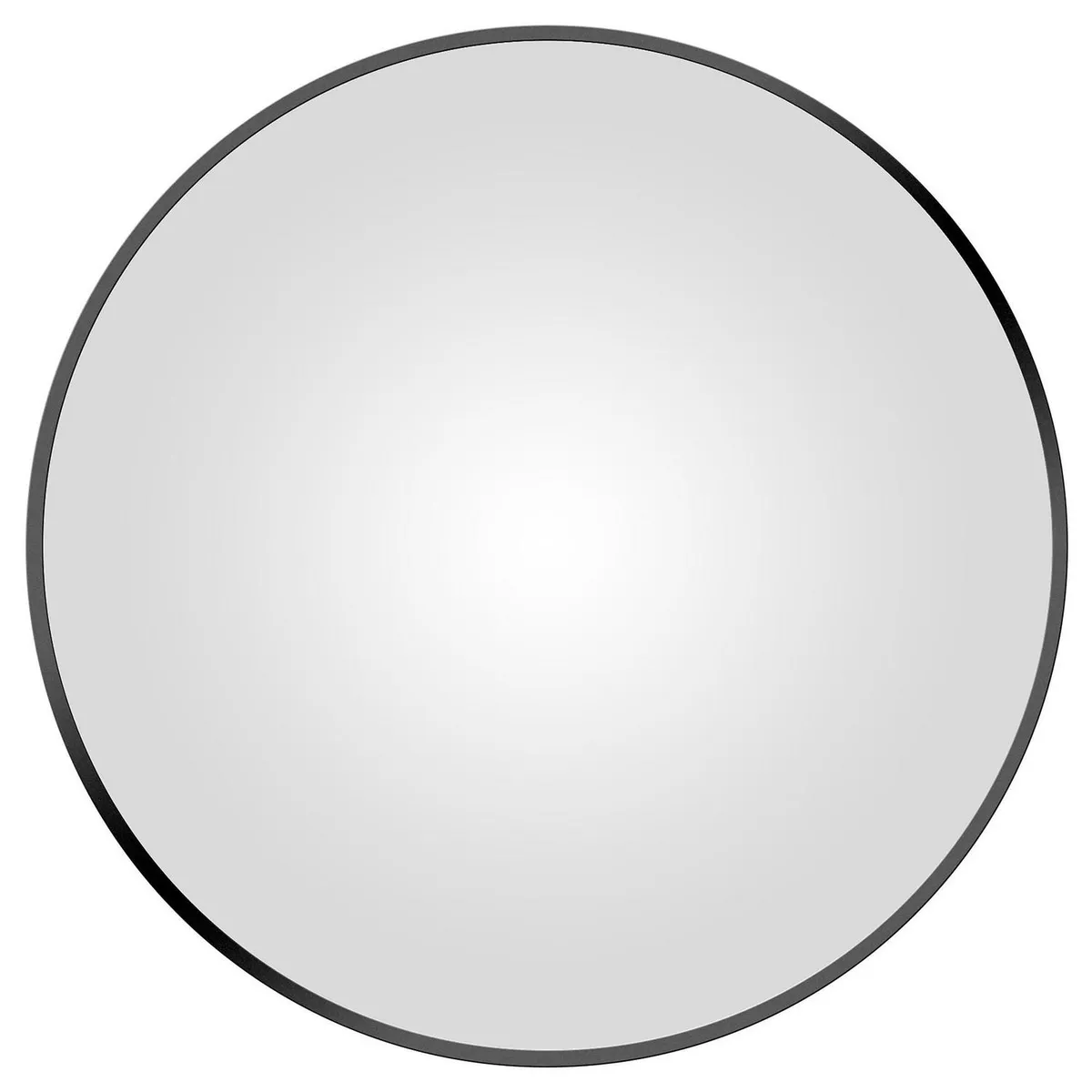 SENSI DACQUA - Espejo redondo 60 cm negro mate