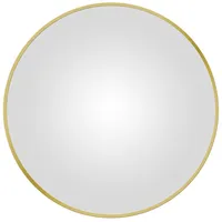 Espejo redondo 80 cm brush gold