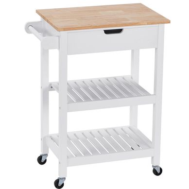 Isla de cocina Alexa Blanca chica gris