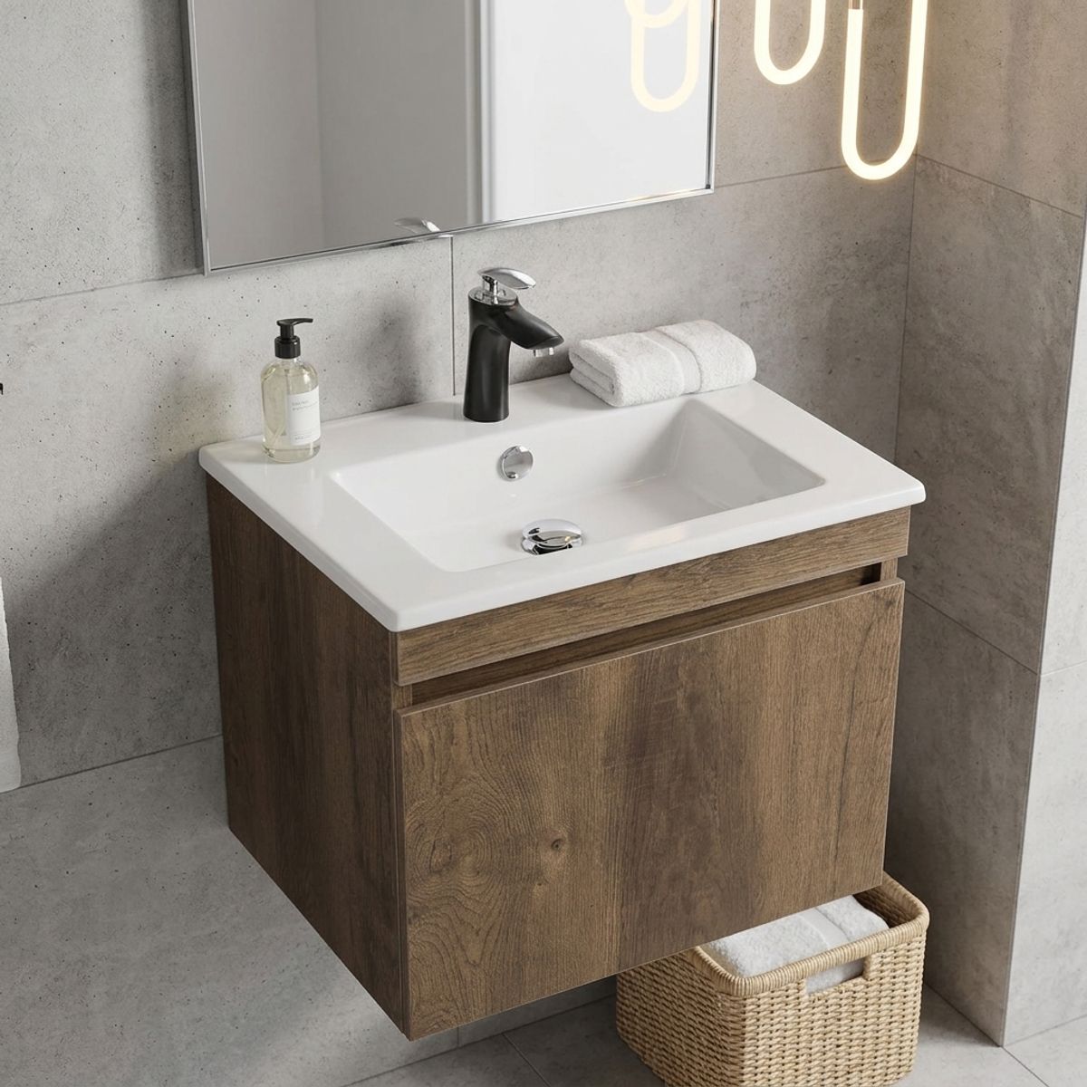 Mueble Baño con Lavamanos Bonsai 43x43x47 cm, marca SENSI DACQUA - Foto Principal