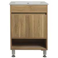 Mueble Baño con Lavamanos Roble claro 61x85x46.5 cm