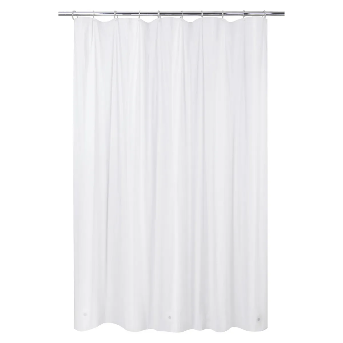 CASA BONITA - Forro Cortina Baño Blanco 140x200cm con Iman