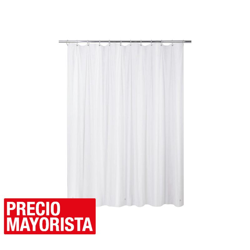 CASA BONITA - Forro cortina de baño 178x180 cm blanco