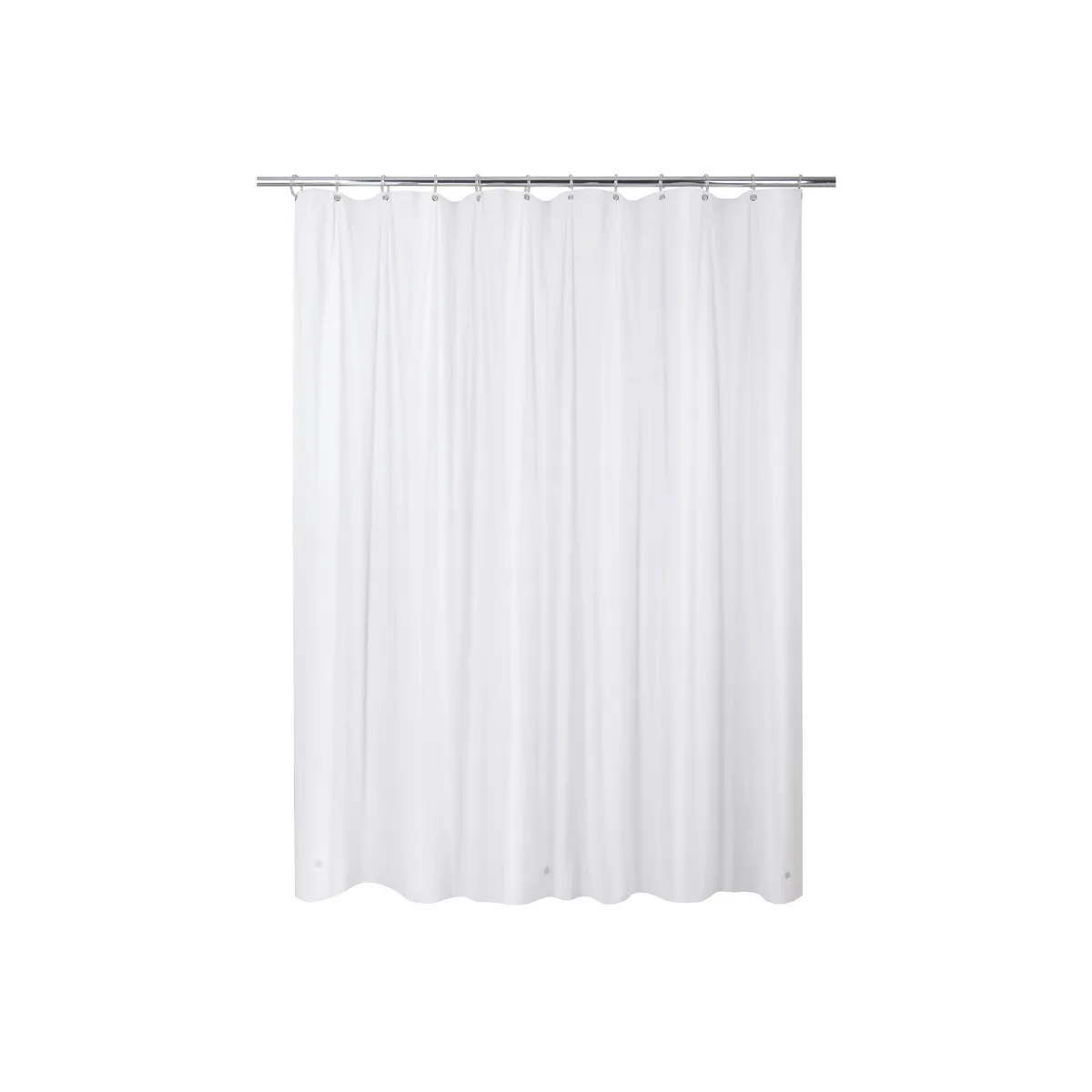 CASA BONITA - Forro Cortina Baño Blanco 178x180cm con Iman