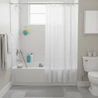 Forro Cortina Baño Transparente 178x180cm con Iman
