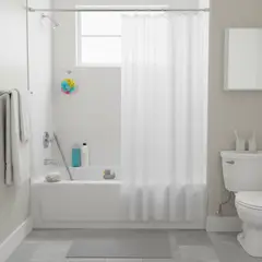 CASA BONITA - Forro Cortina Baño Transparente 178x180cm con Iman