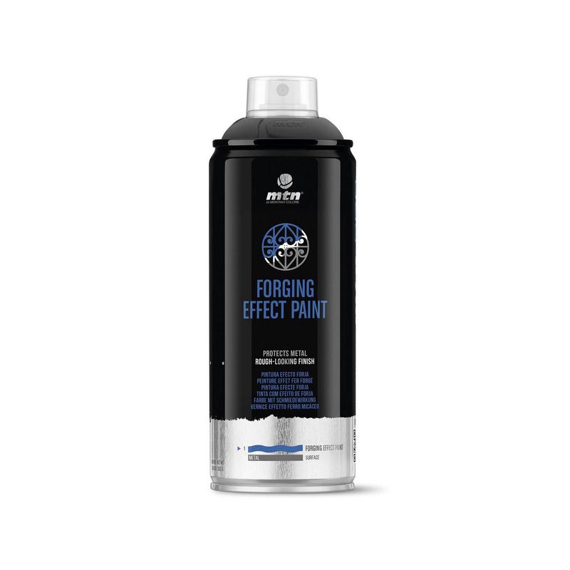 MONTANA COLORS - Pintura en Spray Efecto Forjas Mate Negro 400ml