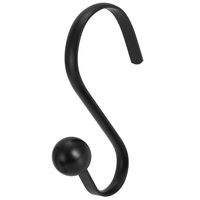 Set 12 ganchos negro metal