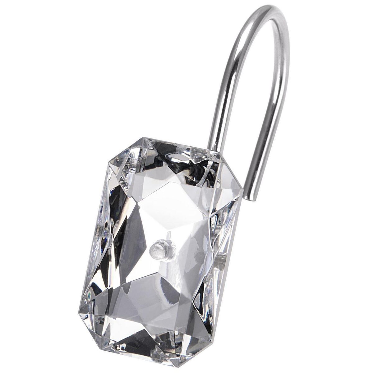 JUST HOME COLLECTION - Set 12 ganchos gemas plata