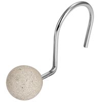 Set 12 ganchos gravilla beige