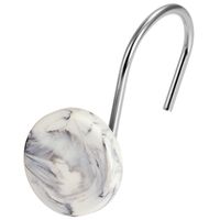 Set 12 ganchos cerámica blanco