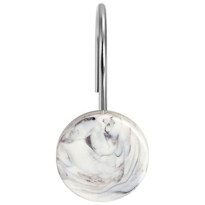 Imagen 2 del producto Set 12 ganchos cerámica blanco