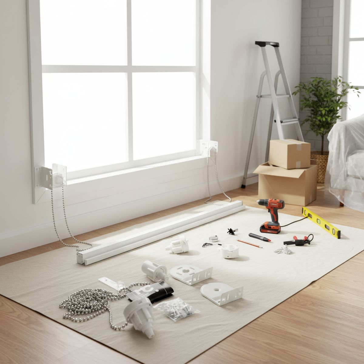 JUST HOME COLLECTION - Soporte/Mecanismo Cortina Enrollable 25 mm