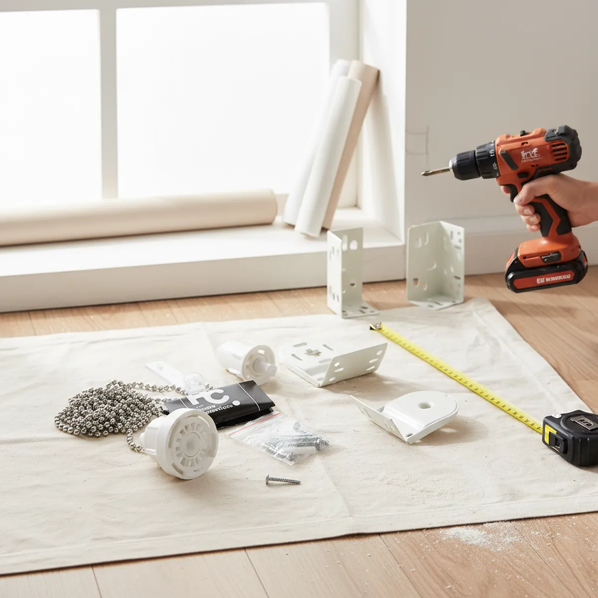 JUST HOME COLLECTION - Soporte/mecanismo cortina enrollable 32 mm