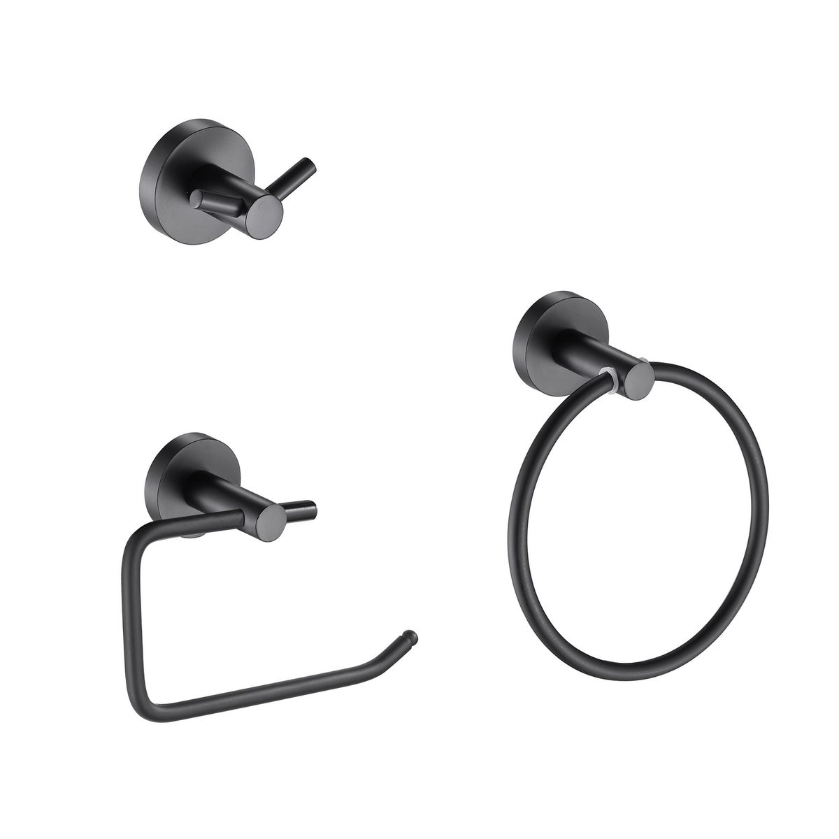 SENSI DACQUA - Set de 3 piezas negro mate