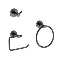 Set De Accesorios Baño 3 Piezas Toallero Argolla Chicago