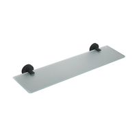 Repisa vidrio negro mate