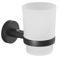 Porta Vaso Negro Mate Chicago Baño