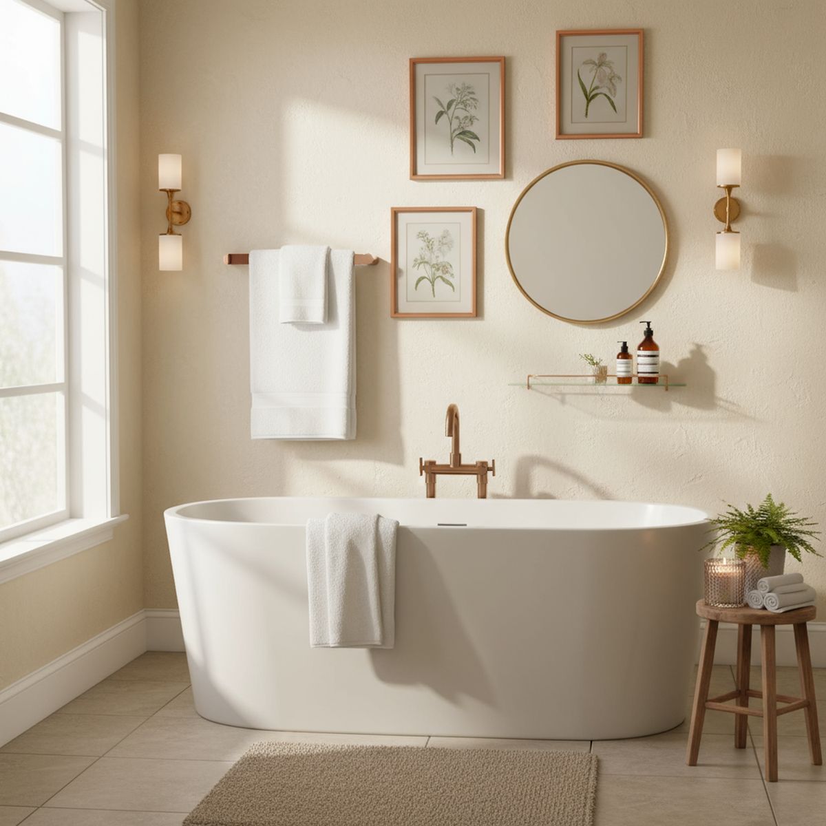 SENSI DACQUA - Toallero Sidney cobre