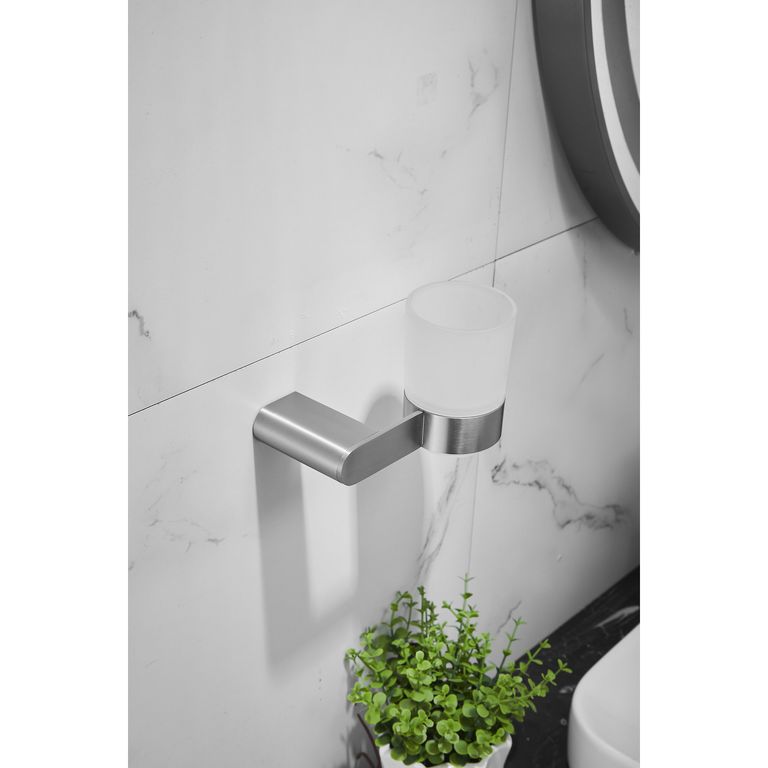 Porta Vaso Muro Inoxidable Niquelado Sidney Para Baño