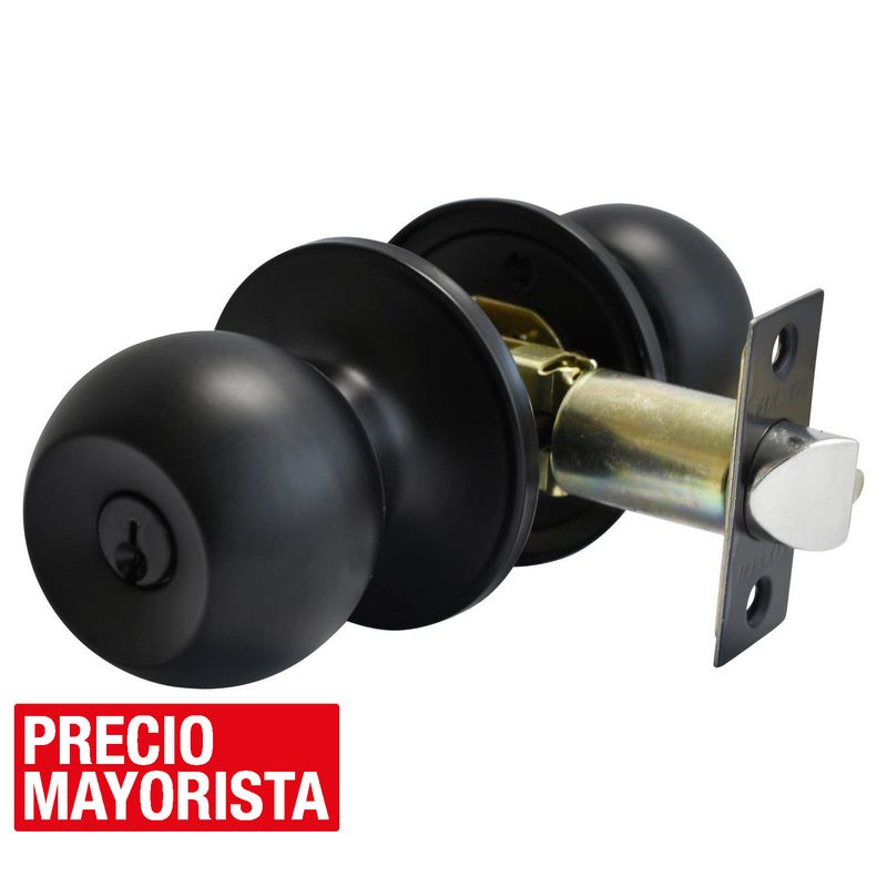 FIXSER - Cerradura pomo dormitorio negro