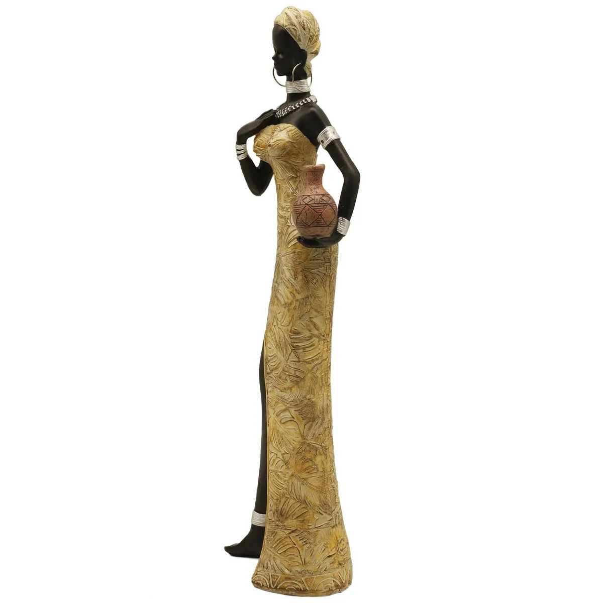 JUST HOME COLLECTION - Figura Africana de Pie 41,5 cm