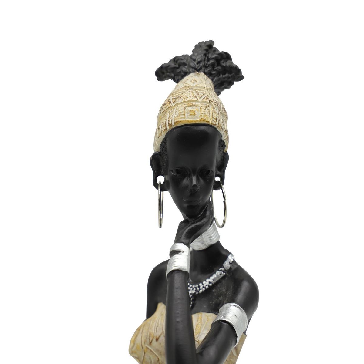 JUST HOME COLLECTION - Figura africana sentada 28 cm