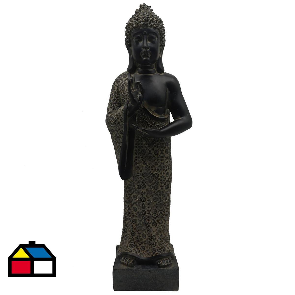 JUST HOME COLLECTION - Buda de pie resina 50,5 cm
