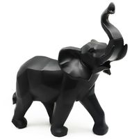 Figura elefante Negro 30x27.5 cm