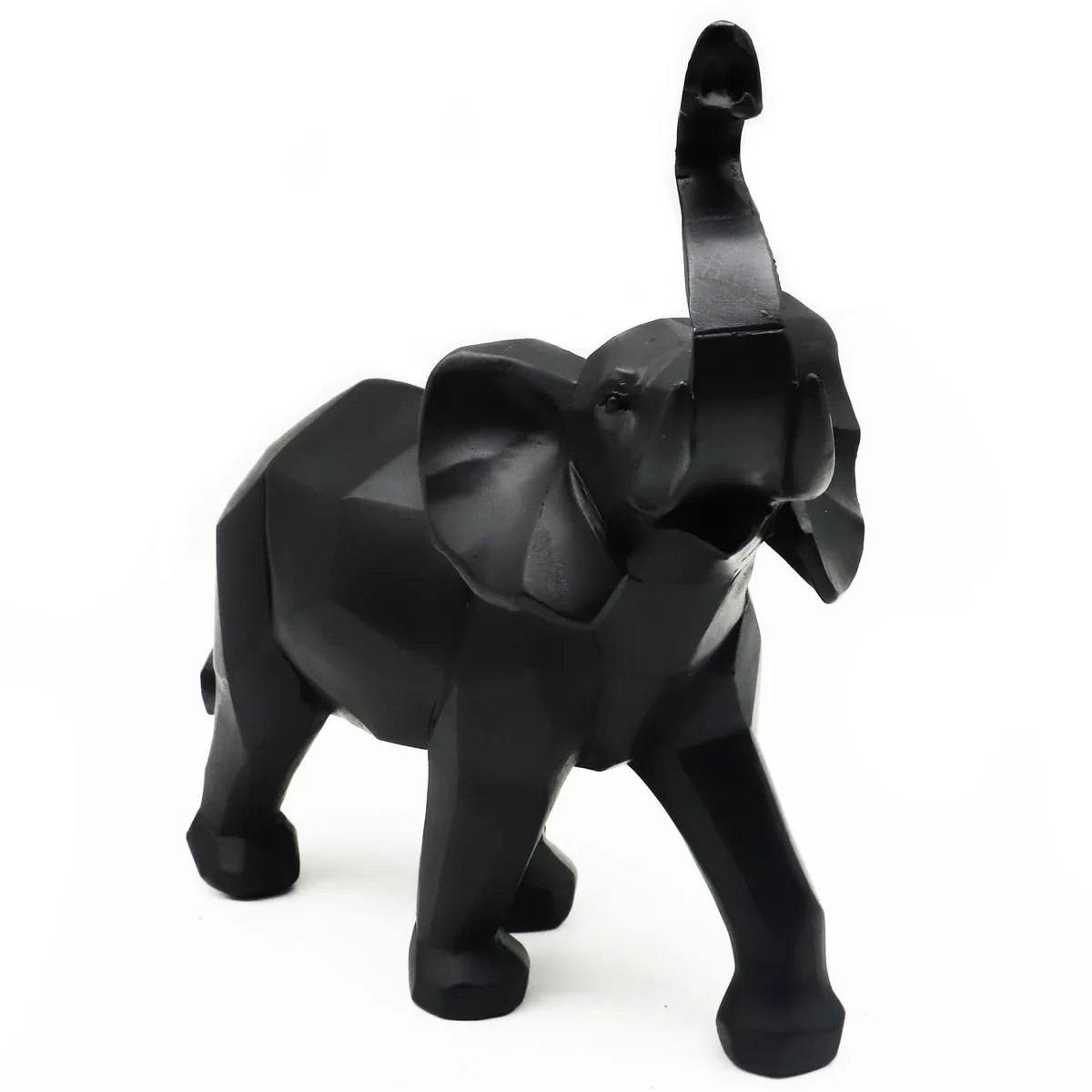 JUST HOME COLLECTION - Figura elefante origami negro 30 cm