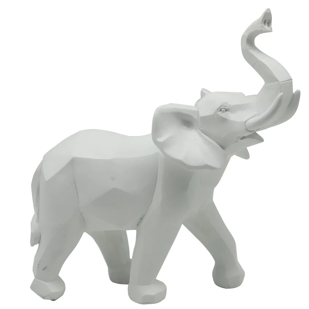 JUST HOME COLLECTION - Figura elefante origami blanco 30 cm