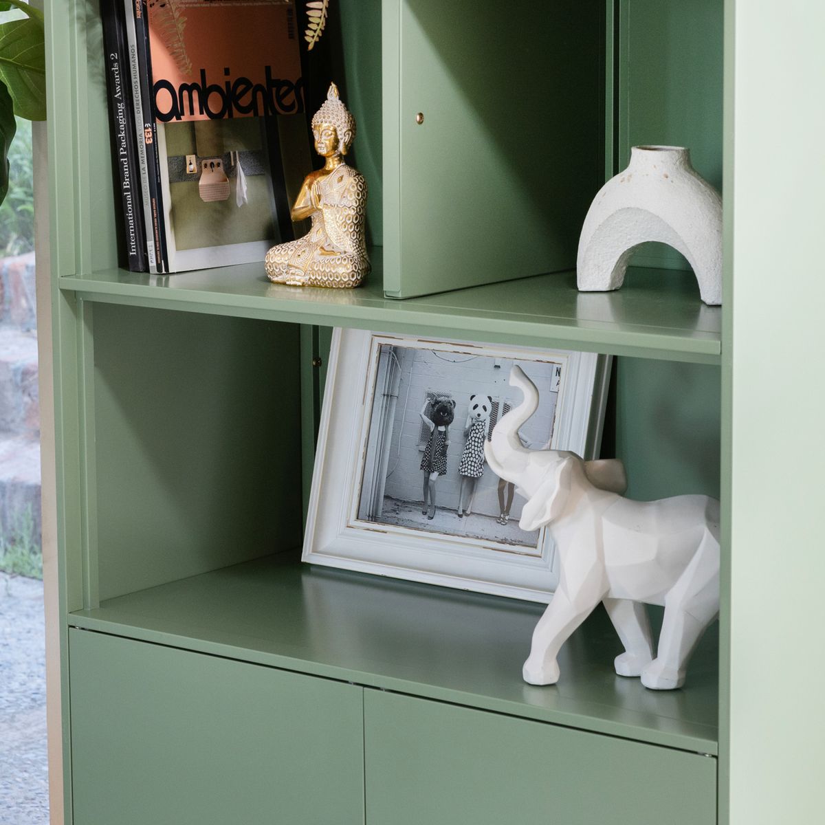 JUST HOME COLLECTION - Figura elefante origami blanco 30 cm