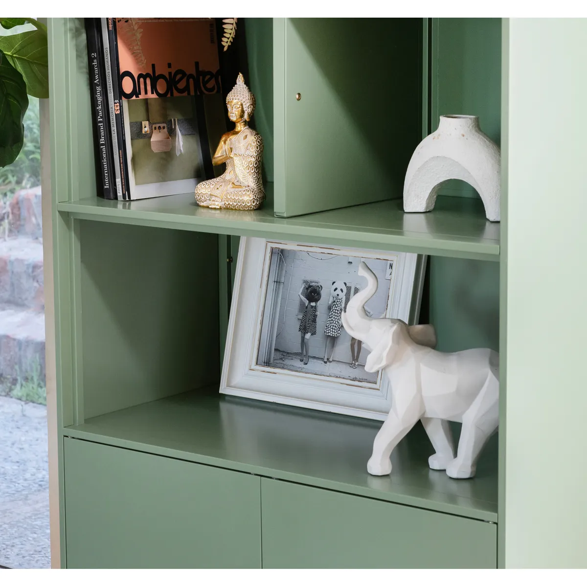 JUST HOME COLLECTION - Figura elefante origami blanco 30 cm